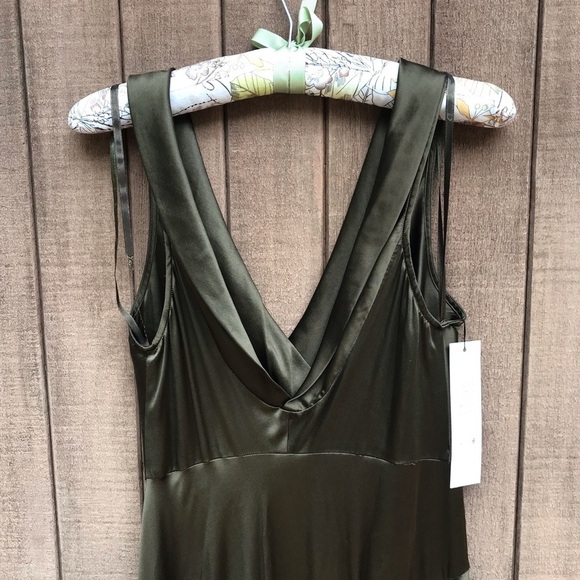 Diane von Furstenberg NEW Olive Silk Dress 6 XS - Picture 8 of 12